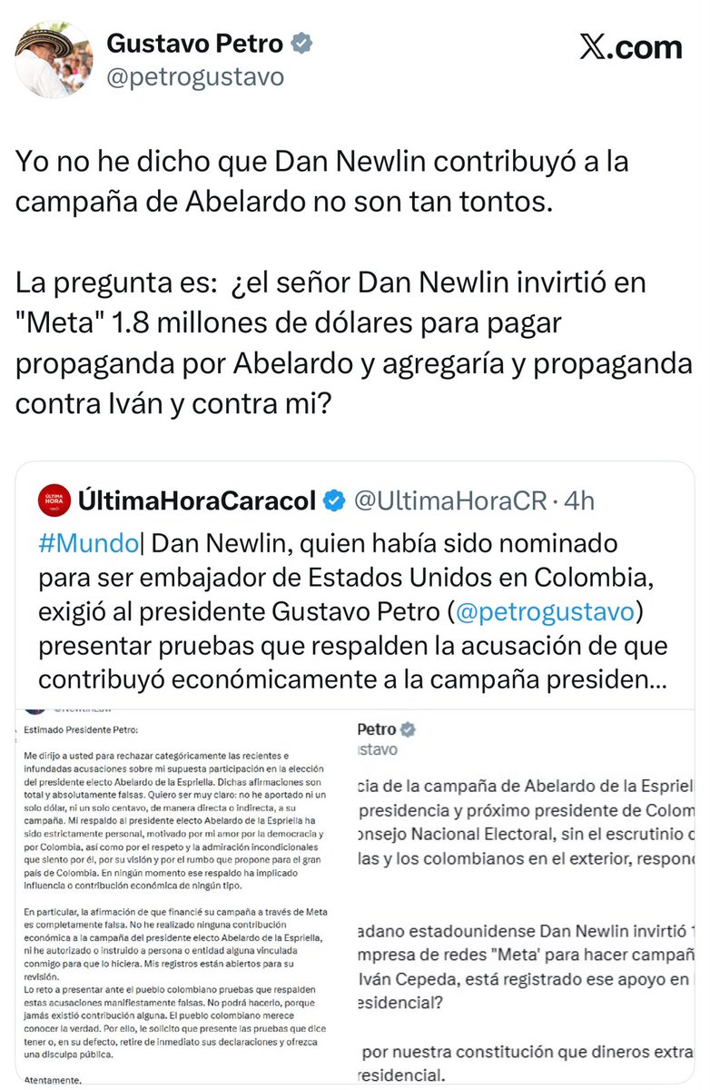 Gustavisual's tweet photo. Petro reculando y los Petristas quedando como idiotas https://t.co/rkxktGQKj1