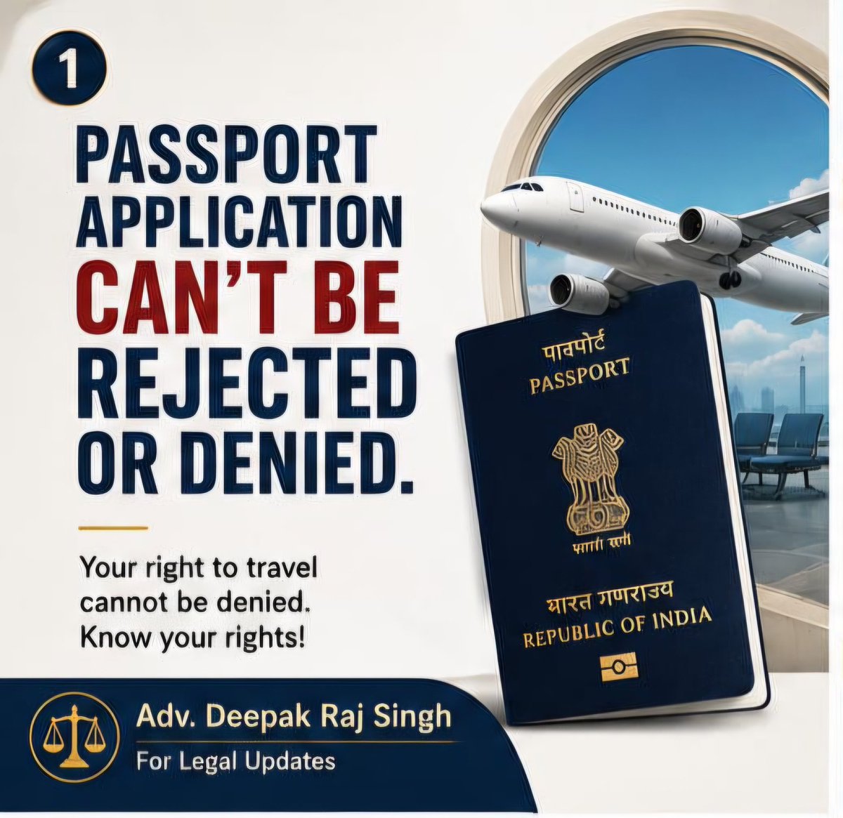 AdvDeepakRaj's tweet photo. Passport Application can't be Rejected by Passport Authority due to Criminal Proceedings are pending.

𝑺𝒖𝒑𝒓𝒆𝒎𝒆 𝑪𝒐𝒖𝒓𝒕 𝒐𝒇 𝑰𝒏𝒅𝒊𝒂 passed the order in SLP (Civil) No- 17769 of 2025
𝐌𝐚𝐡𝐞𝐬𝐡 𝐊𝐮𝐦𝐚𝐫 𝐀𝐠𝐚𝐫𝐰𝐚𝐥 𝐯𝐬 𝐔𝐧𝐢𝐨𝐧 𝐨𝐟 𝐈𝐧𝐝𝐢𝐚 &amp; 𝐀𝐧𝐫. https://t.co/laCxx9Jtfw