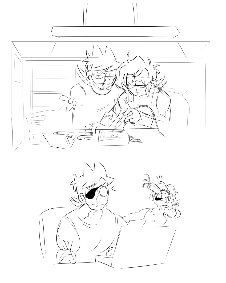 Pixinandwixin's tweet photo. Father son bonding time
Tord was helping Markus with a college project and Markus wanted to build Tord a new arm thus insert fun montage of building weapons of mass distruction!
#tomtord #eddsworld #eddsworldoc #oc #eddsworldfanart https://t.co/pIRfRNdc7M