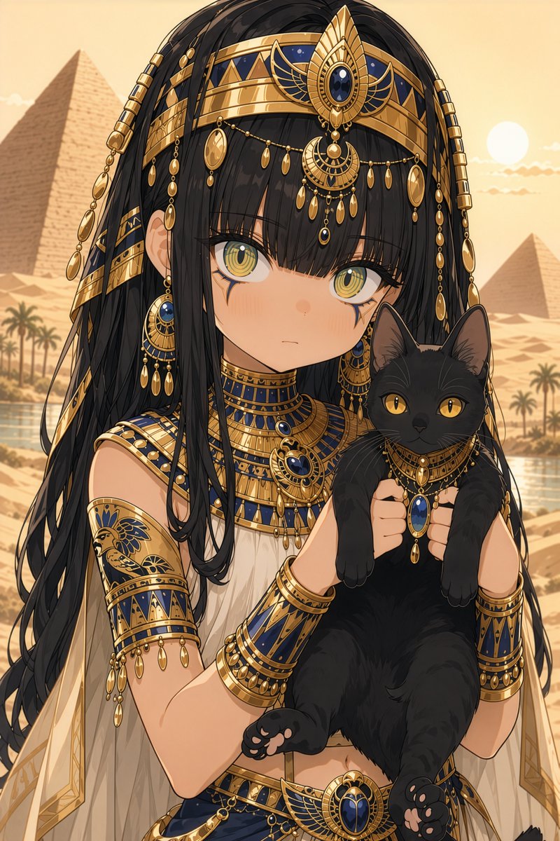QT Egyptian エジプトお嬢様と猫ちゃん🐈