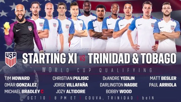 YordanForHOF44's tweet photo. The USMNT team that showed up vs Belgium tonight : https://t.co/HaaPAzWlrW