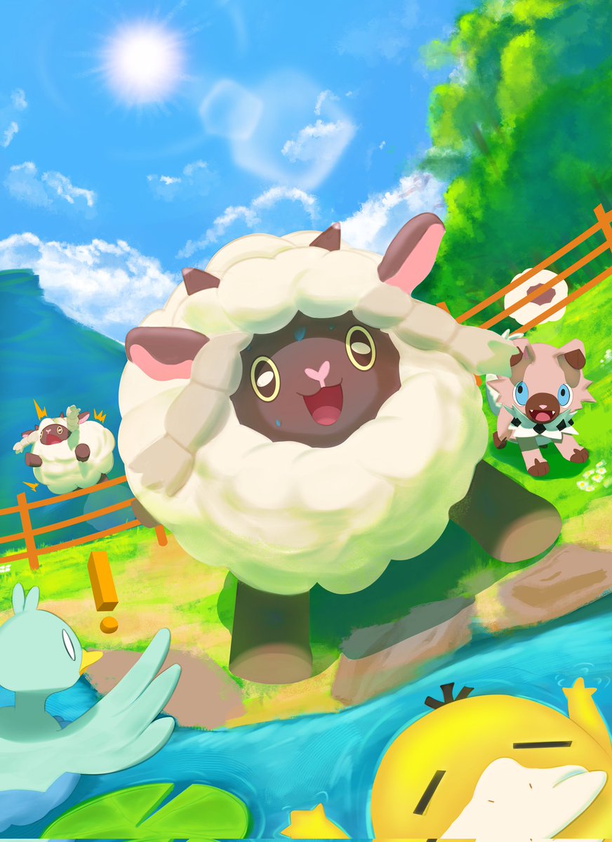 daniiftw_'s tweet photo. Time to render the fence, grass and trees... #pokemon #Pokemonart #artㅤㅤㅤㅤ https://t.co/2vG1MFHxaj