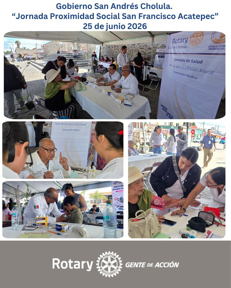 cr_cholula's tweet photo. “Jornadas de Proximidad Social” en San Francisco Acatepec; apoyando al Municipio de San Andrés Cholula, socios médicos del Club y Escuela de Enfermería Cholula.
#Rotary #GenteDeAcción #WeAreRotary #PeopleOfAction #ProudRotarian #clubrotariodecholula #FundacionRotaria https://t.co/4vIs2vbc4t