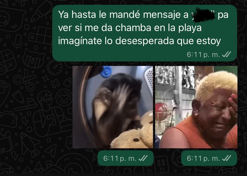 luz2101's tweet photo. Estoy a una respuesta de irme a vivir a la playa chamacos. https://t.co/KJDeWEdNj4