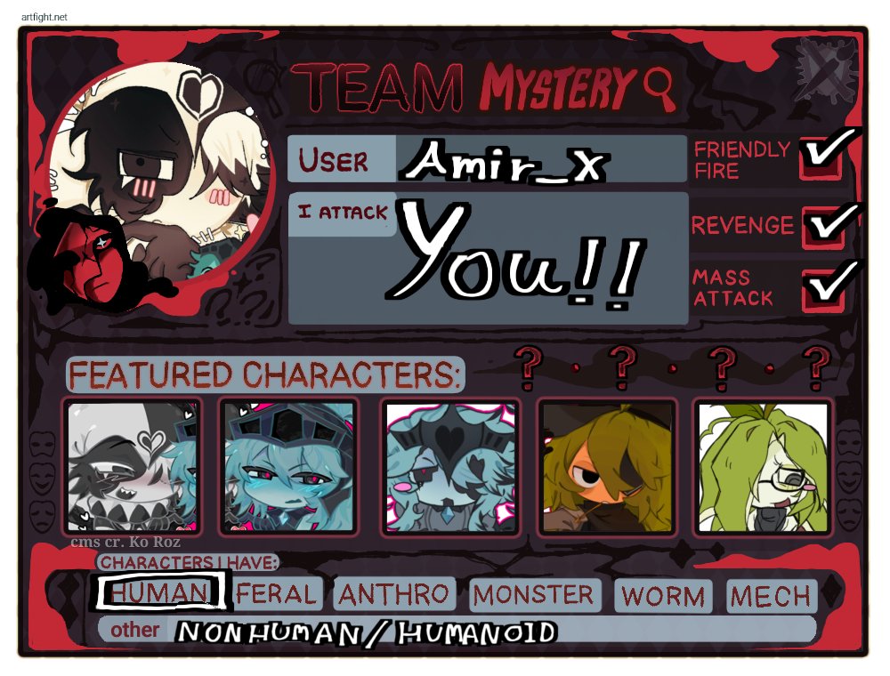 xd_miw's tweet photo. Artfight card n some my art samples ✨
#artfight2026ㅤ #artfightㅤ https://t.co/h6mfVNL1Ni