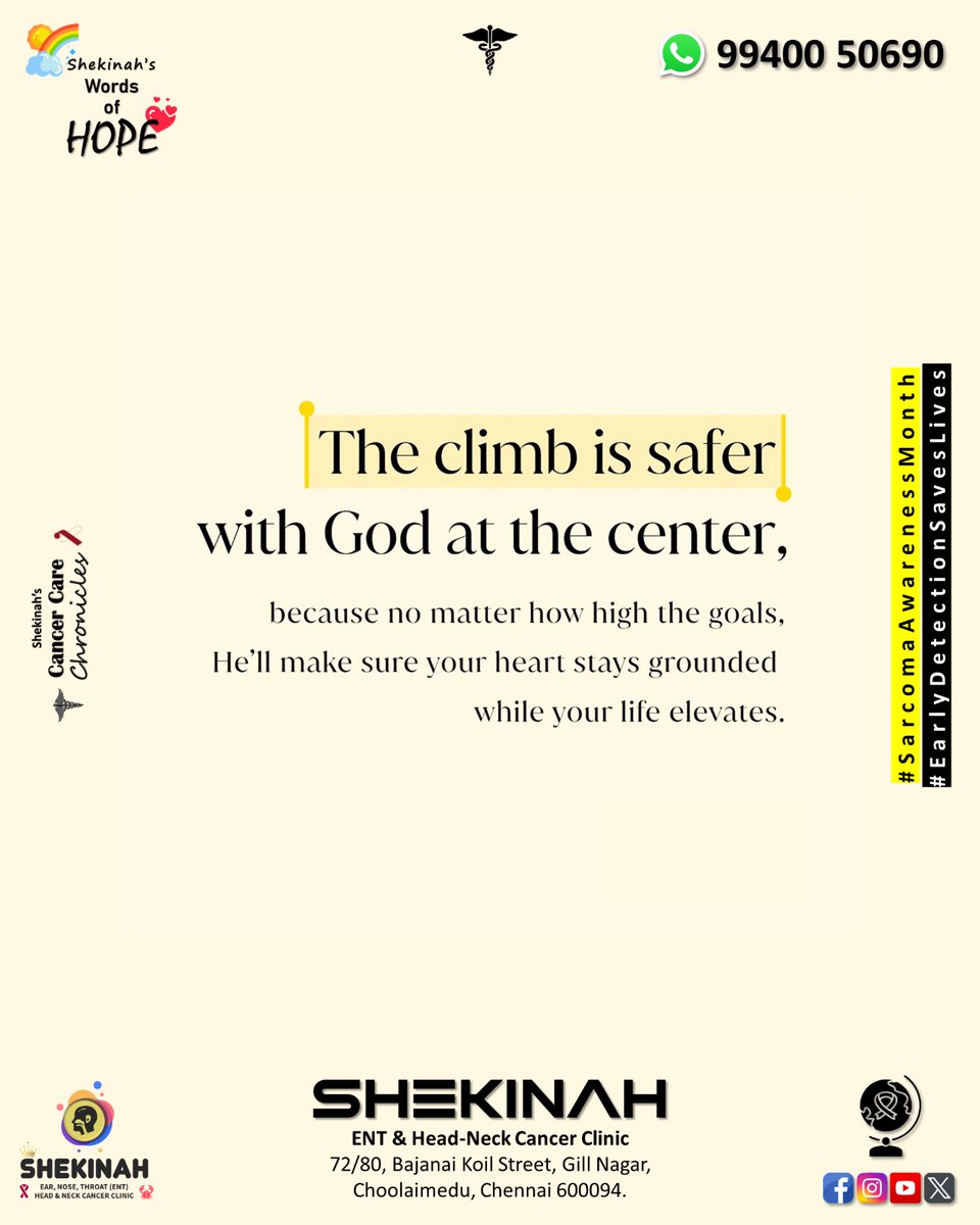 Shekinah_ENT's tweet photo. #SarcomaAwarenessMonth
#CancerCareChronicles
#StandUpToCancer
Dr. Kingston S.
ENT & Head-Neck Surgeon
Gremaltes Hospital Shenoy Nagar
#GremaltesHospital
#GremaltesENT
#HeadAndNeckCancerAwareness
#CancerAwareness
#OncologyCare
#HeadAndNeckCancers
#HeadAndNeckSurgery
#HeadAndNeck https://t.co/azLSZR0LES