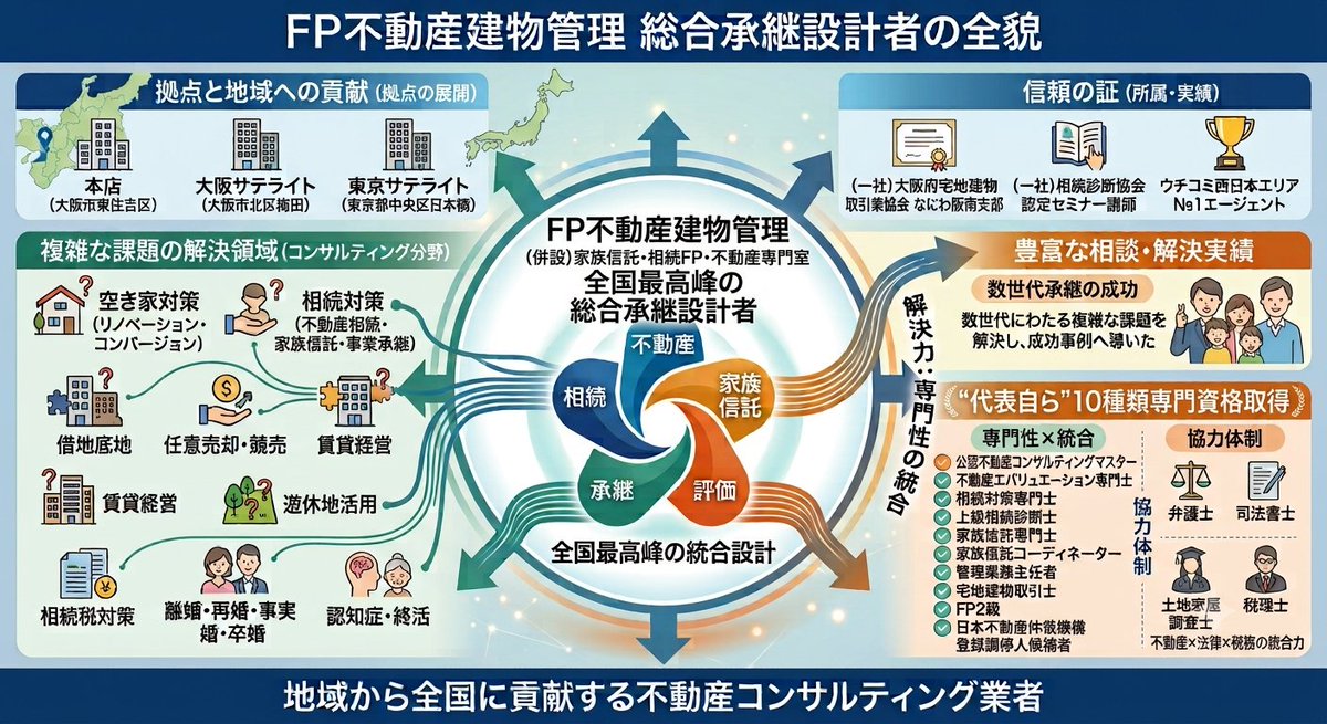 fprebama's tweet photo. FP不動産建物管理【家族信託・相続FP・不動産専門室】の図解説明です。 https://t.co/pkq8uprhUh