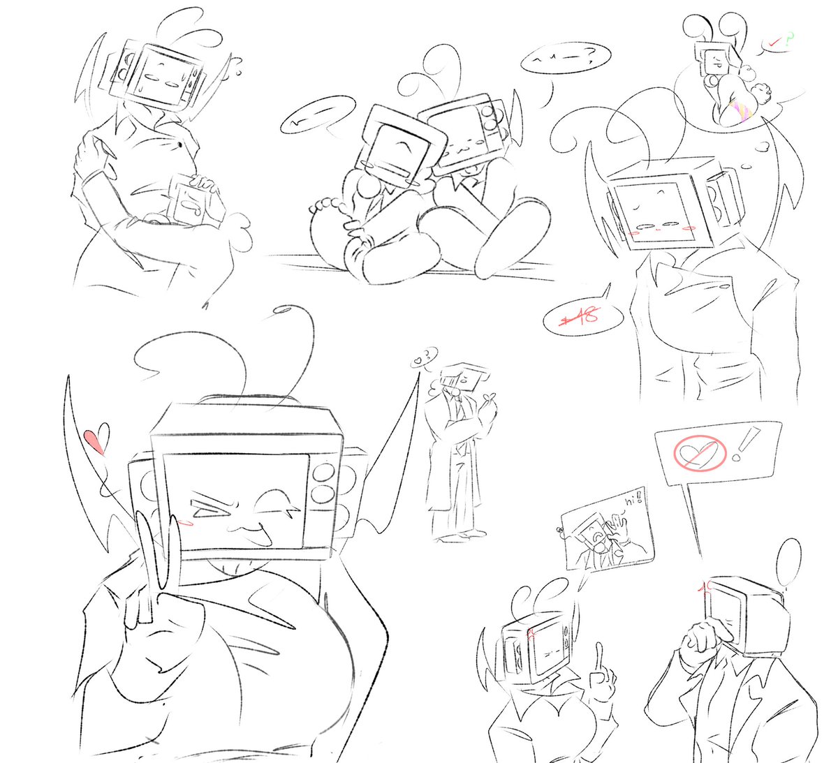 mixsy1900's tweet photo. Wenas!! 
Garabato rápido 
Pasado x presente XD
#Skibiditoilet  #fanart #skibidi_toilet ㅤㅤㅤㅤ https://t.co/XWsjK4xmHN