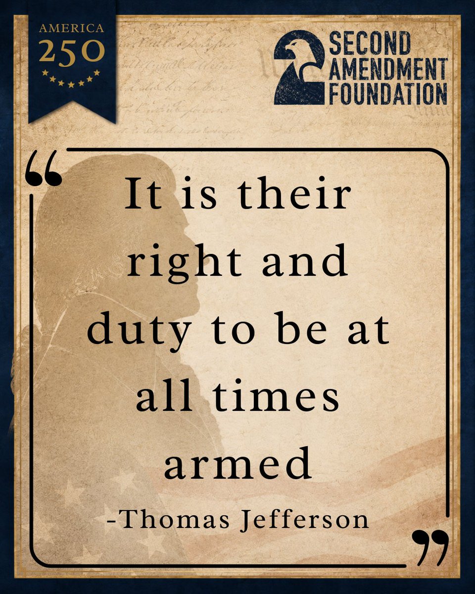 2AFDN's tweet photo. "Stay strapped or get clapped" - Jefferson's other quote about the same topic. https://t.co/GzyQVE7zU6