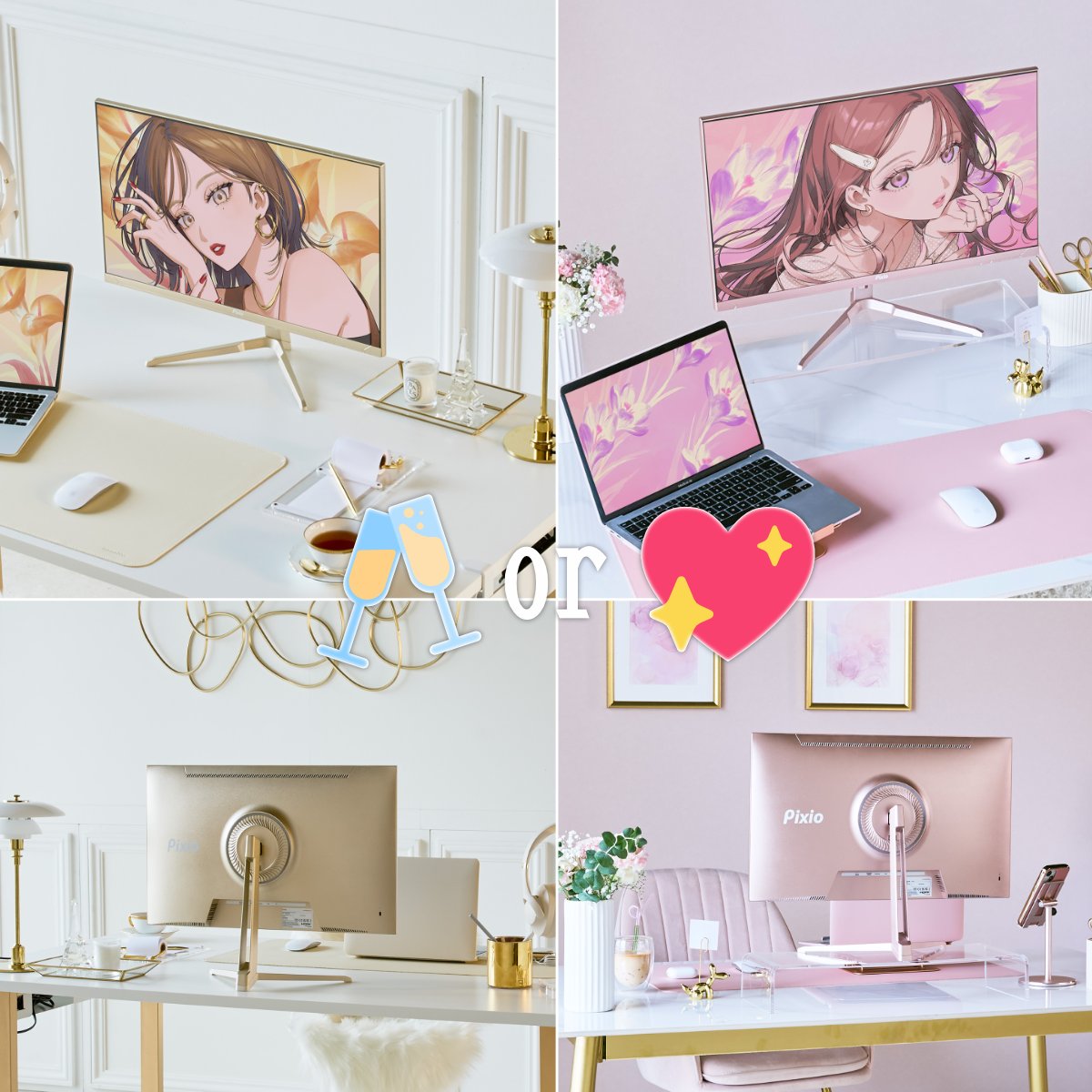 見て、このときめき🤍 デスクがぜんぶ、私のお気に入りになる。 あなた