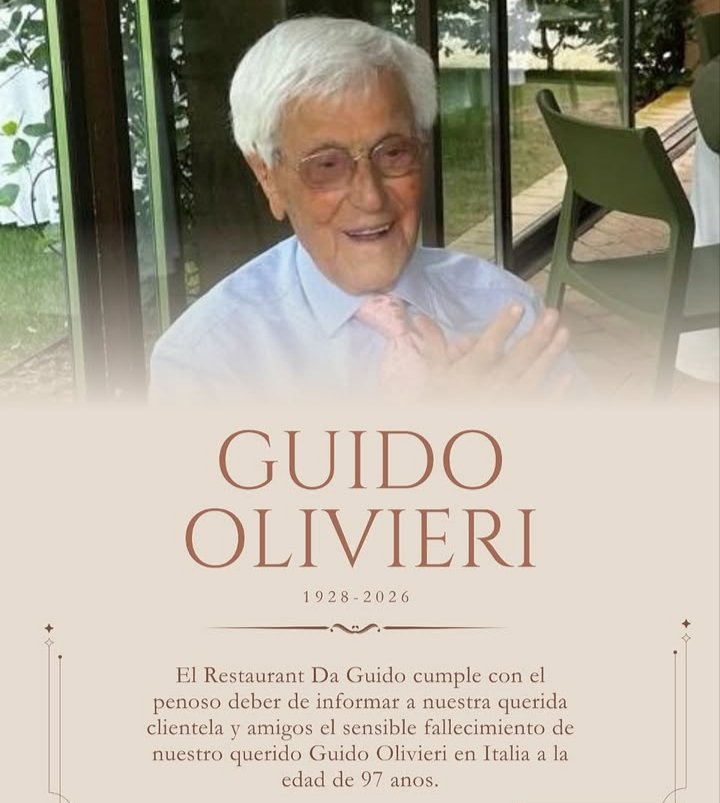 mancorre's tweet photo. Falleció en Italia el Sr Guido Olivieri, dueño del Restaurante Da Guido, un negocio de muy vieja data y muy concurrido en la Av Solano López de Sabana Grande. Allí fue un gran anfitrión.
QEPD . https://t.co/LbZC740VHi
