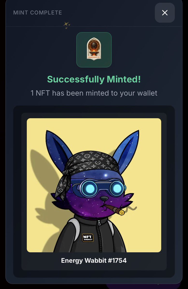 KarmaScoreAi's tweet photo. @NFTENERGYDRINKS @EnergyWabbits we are proud to bring home Wabbits  treasure to our vaults at https://t.co/BbHc7bRR6P https://t.co/v1IsN3RB4s