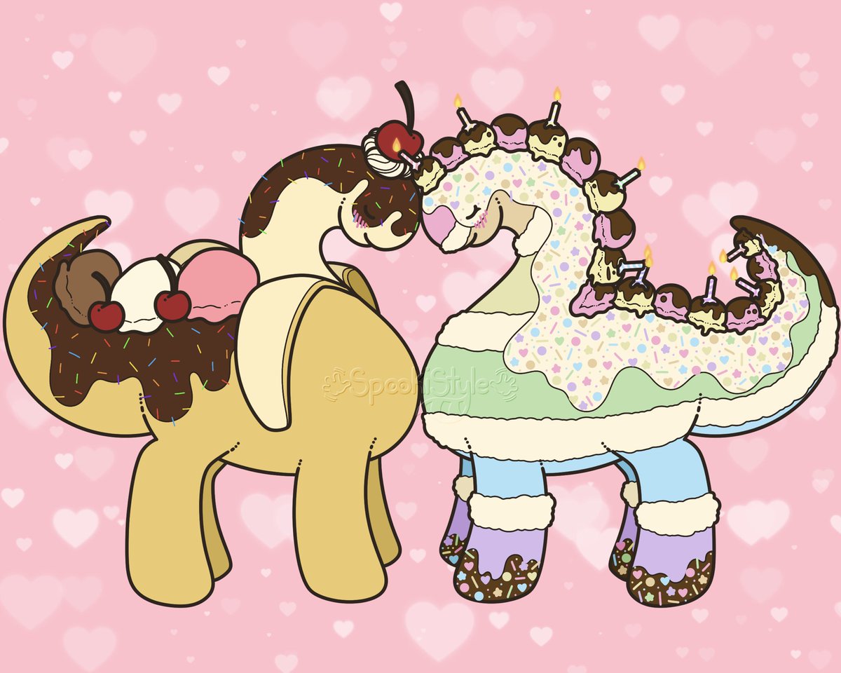 spookistyle's tweet photo. Cause Rawr means I love you in dinosaur 😏 
For Myeyesha and corgiss on art fight!

#dino #dinos #dinosaur #dinosaurs #artfight #artfight2026 #teammystery https://t.co/ICwDfzq55O