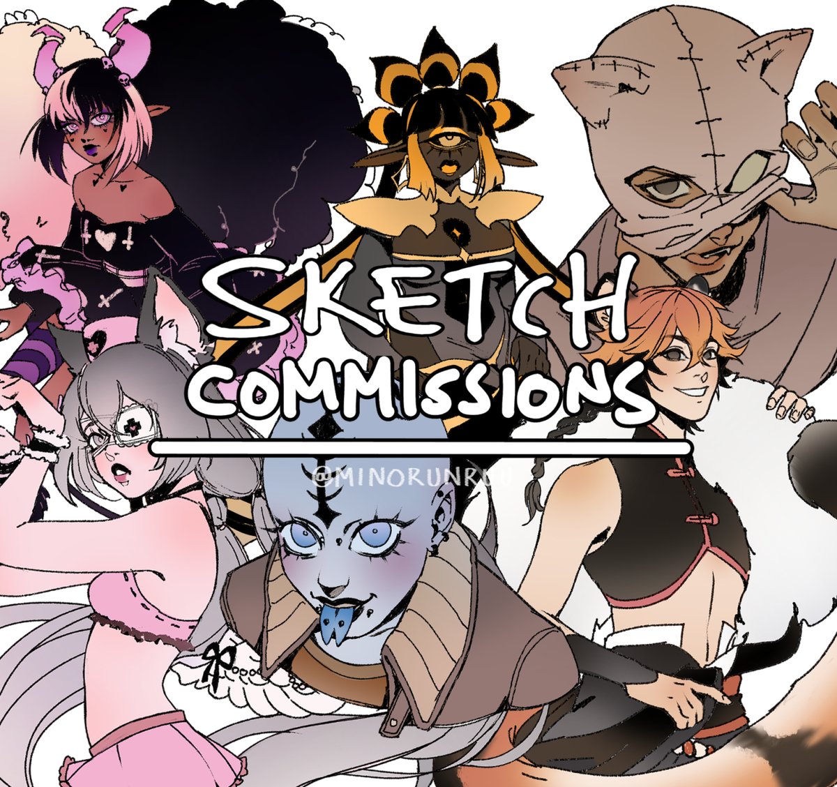 Minoruruu's tweet photo. Some commish I've done over the past years are  temporarily off the list but you can always request one of those styles, just send me an email with  your request/any questions!! I should also say that I've updated the prices OTL so please take a  careful look 💦 https://t.co/SWQjb8NUKw