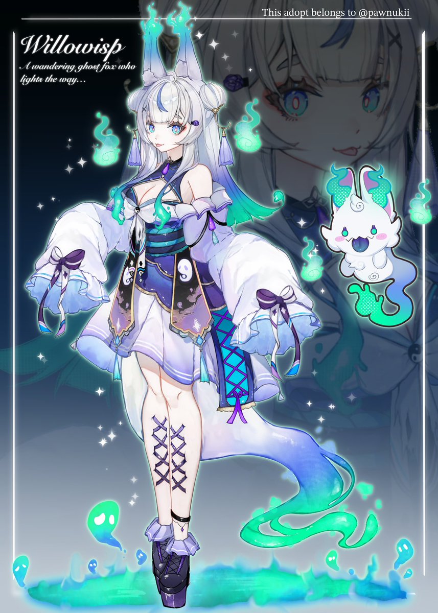 SillyWisps's tweet photo. ₊˚🕯️♱‧₊˚ Time to introduce myself₊˚🕯️♱‧₊˚.

BOO! I'm Willowisp !
Your Ghost Fox who guides souls! 
(When I remember where I’m going…)
✦•┈๑⋅⋯ ⋯⋅๑┈•✦

🪦 Artist and Vtuber

· ─ ·𖥸· ─ ·
✦ Fan Art: #wanderingwispart 
✦ Fan Name: Wisps ! 
─ credits below ↓ https://t.co/llUluTDEeM