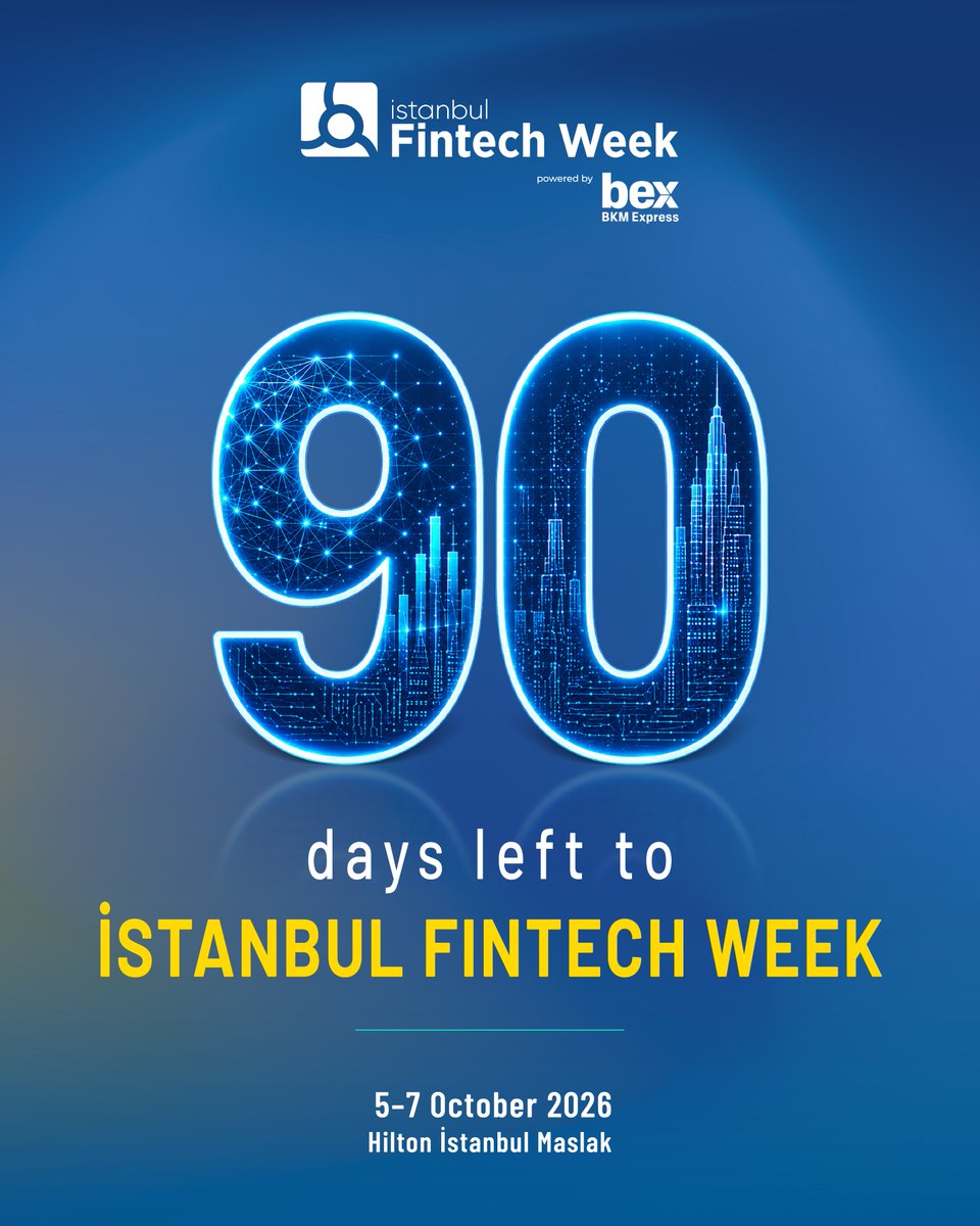 istfintechweek's tweet photo. The countdown is officially on. ⏱️ Less than 3 months left. Have you taken your spot already? https://t.co/2wwKrxxjQ1