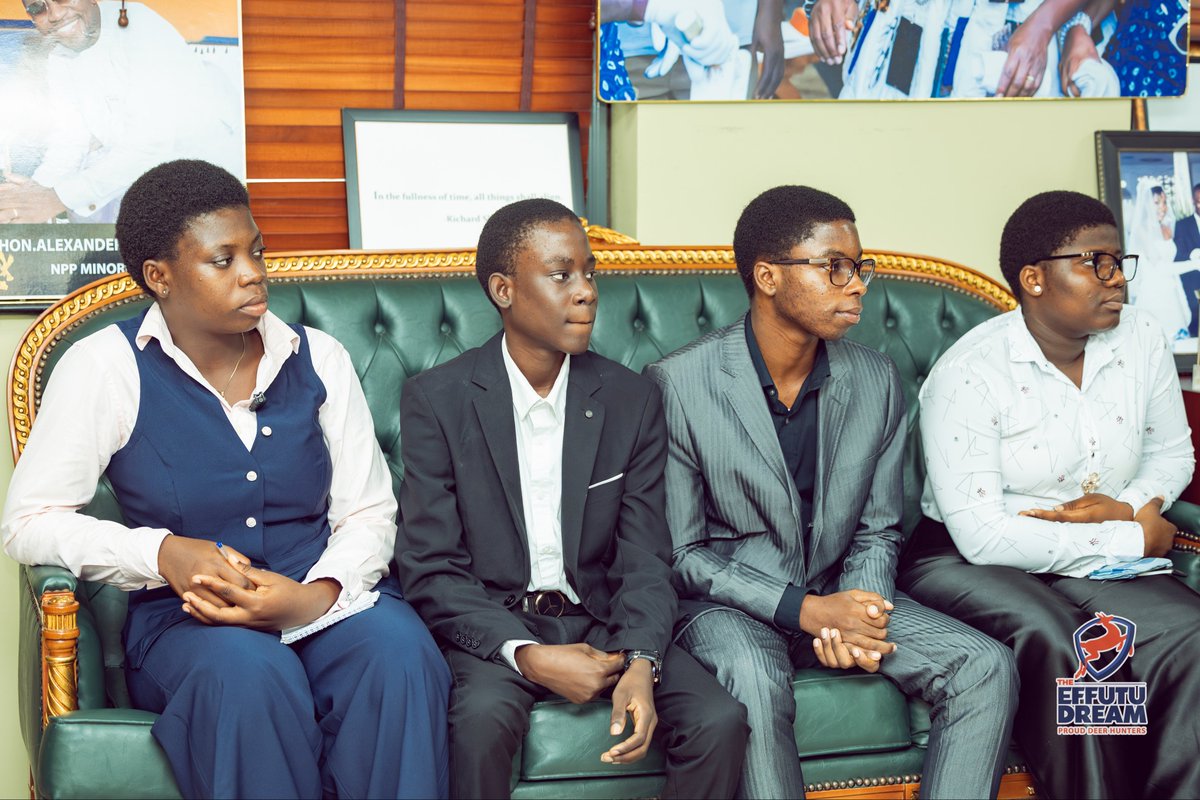 AfenyoMarkin's tweet photo. Today, I welcomed a group of young minds to my office for an engaging and thought-provoking dialogue on leadership, governance and national development.

Far from asking routine questions, these young minds demonstrated remarkable curiosity and civic awareness. They challenged me on what truly motivates one to serve as a Member of Parliament despite the sacrifices involved. They sought to understand how a Minority Leader can hold government accountable without obstructing governance. They asked about the realities and challenges of public leadership, the future of artificial intelligence, youth entrepreneurship, unemployment among graduate teachers and nurses, the preparation required to become responsible leaders, and the role of discipline, technology, and civic values in shaping the next generation.

Our conversation also extended to broader questions of national politics. We discussed the ideological distinctions between political parties, the future direction of the New Patriotic Party, Free SHS, digitisation, national unity and the responsibility of political leaders to build an inclusive Ghana that serves every citizen regardless of background.

These questions reflected a generation determined to understand how our democracy functions, how public institutions should serve the people and what role they themselves must play in securing Ghana's future.

I also shared with them the demanding responsibilities of a Member of Parliament, from representing constituents and scrutinising legislation to exercising oversight over the Executive and ensuring that every decision taken in Parliament advances the national interest. Above all, I encouraged them to remain intellectually curious, develop the habit of critical thinking, embrace innovation and prepare themselves to become ethical leaders and active citizens.

Witnessing their intellectual maturity, confidence, and patriotic commitment leaves me with renewed optimism. If these young minds continue to cultivate knowledge, integrity and a genuine desire to serve, then the future of our Republic is in capable hands.