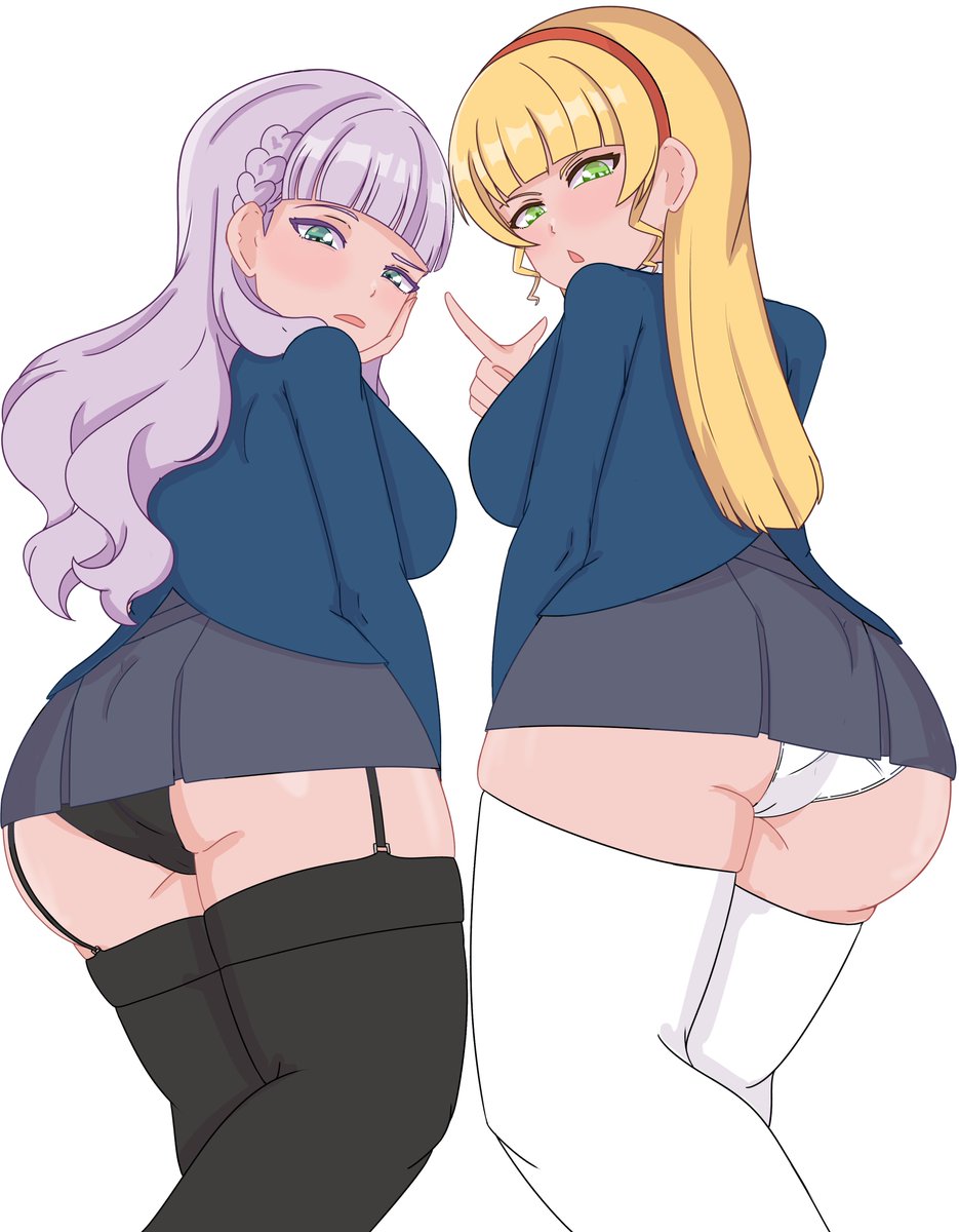 Emmari_sk's tweet photo. Sumire and Margarete commission: https://t.co/aFgk1obfKu