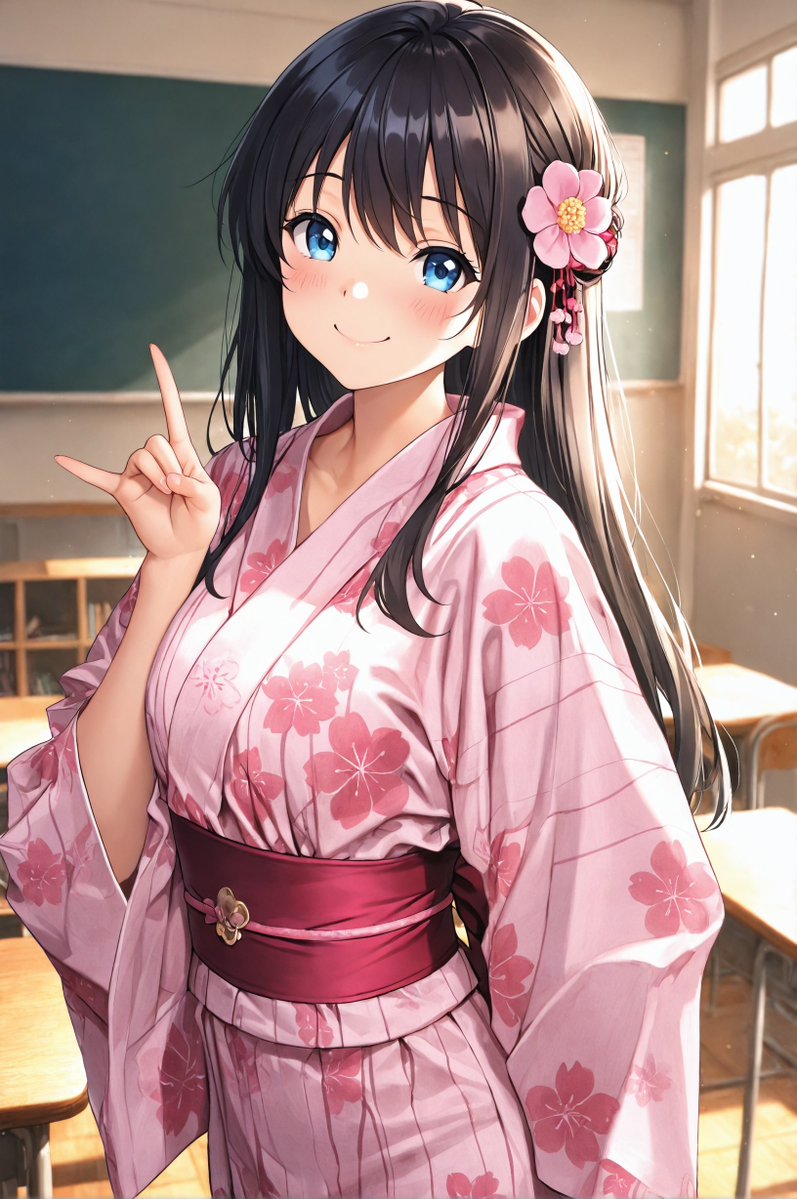 aiillustbot's tweet photo. とわ
「授業が終わって七夕祭りに行くんだけど
着替えたら間に合わなさそうだから、
こんな格好で登校しちゃった💕」

＃AIart https://t.co/PgKIs9YMLr