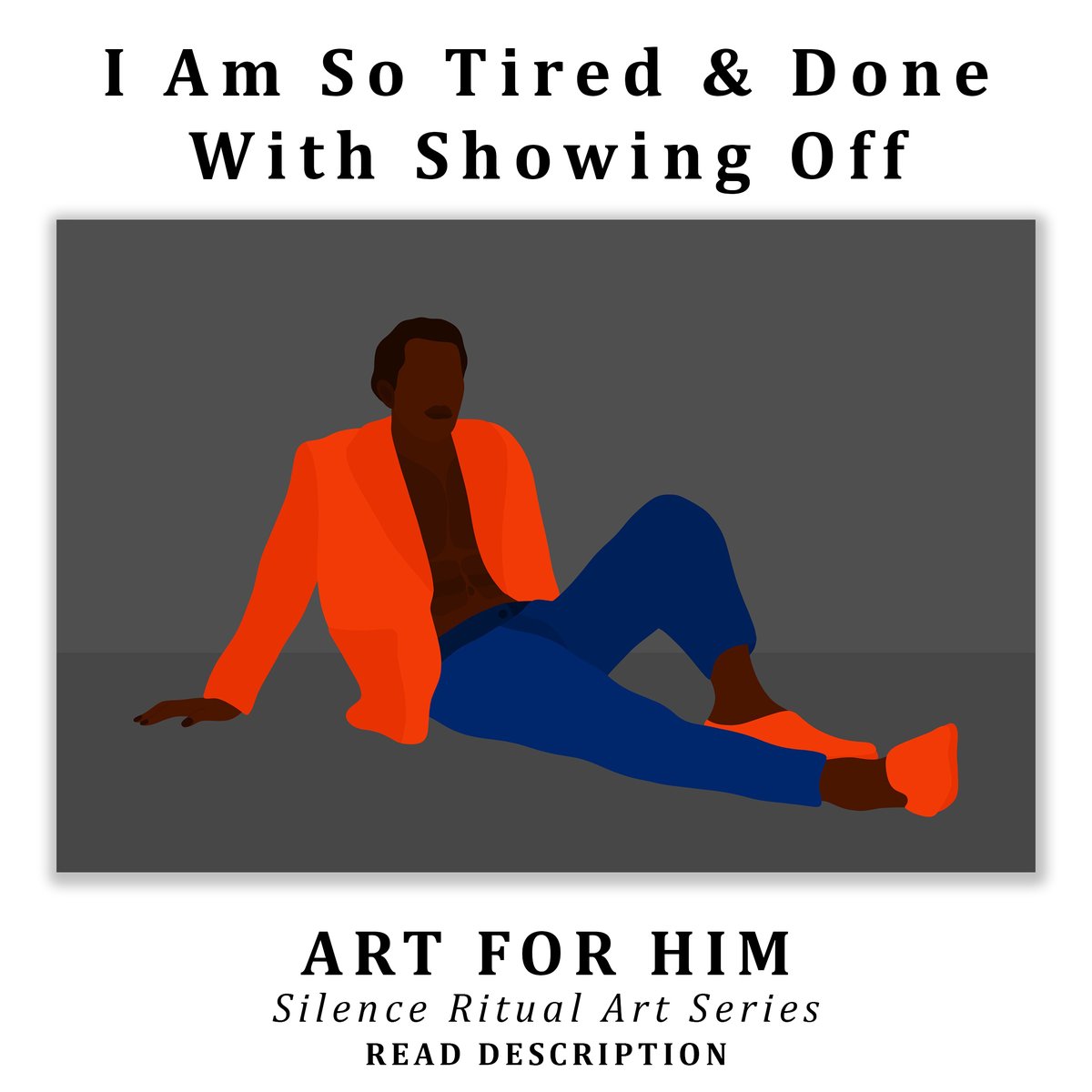 binitsutra's tweet photo. I am so tired and done with showing off. It's really exhausting as a man to pretend all day to get things done in personal and professional life. On top of this, materialistic society wants me to compete with others all the time, keeping me insecure and irritated. Now it's okay, I don't care anymore. You can call me a loser, I don't mind. I know who I am now, and I really feel at peace once I decide to live a life of simplicity. I know I will not get female attention, I know I will not get calls from my family members, I know people will see me as a useless person. But it's okay, at the end of the day, I know who I am. I never understood this... if I don't like driving, then why should I buy a car? If I like renting a house, then why should I buy a house? If I don't like travelling, then why should I travel? Just for validation? Or just to see myself as an important person among others? I don't like showing off, but why do I have to show off just to get social validation? Why can't I live by myself? Why does my mind keep going back to compare myself to my friends and relatives, who might not be doing well in their lives? Maybe they are also pretending and getting tired inside... sometimes I feel like they are pretending too and they got so used to pretending and showing off, now there is no going back. I don't want to live like this... it's better to let others think I am a loser rather than getting exhausted and tired of this unnecessary drama in my life.... I don't need female attention and social validation.

This artwork is based on my life. In my late 20s, I was so done with pretending, showing off, and doing other unnecessary things to compete with friends & family, as well as to get social validation. It was so exhausting for me, and I could see others were also doing the same. They were also tired, but they didn't want to admit it. Slowly, I decided to live for myself, and somehow I found nice people who think like me and live like me. But I used to keep getting influenced sometimes by the outer world till my mid-30s. But now I don't care, I love aging.

Explore & Buy - https://t.co/tpLpfitYhC

NOTE 1: This artwork is a limited edition artwork, exclusively available on my website as print on high-quality canvas 36 x 24 inches, print on fine art paper 12 x 8 inches, and as digital downloadable art after purchase. This artwork comes with a certificate of authenticity with all the necessary details.

NOTE 2: You can buy my creative work from any country in the world through my website. I ship worldwide by DHL, FedEx, Aramex, DTDC & EMS.

NOTE 3: My artworks are available as single editions, limited editions & open editions.

NOTE 4: All artworks and their descriptions are original and fully copyrighted. Do not copy or reproduce without my permission.

NOTE 5: If you have any questions about my work, you can reach me by DM, Email, Or WhatsApp. I am also available for video-calls & in-person meetings.