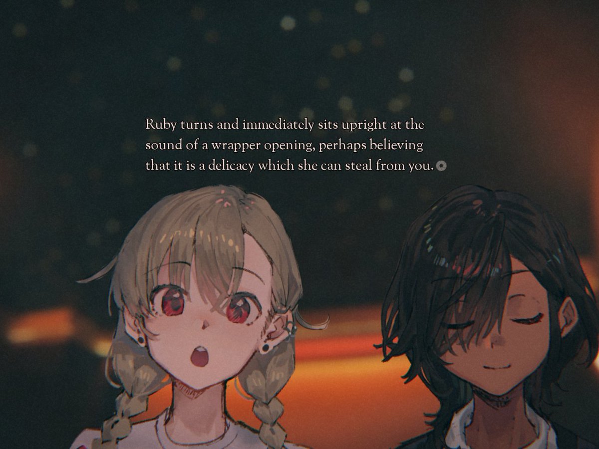 SolarAutomata's tweet photo. "Every hundred feet the world changes."  

"OBLIVION 2666" 
A magical realist short story.  
Releasing soon. 
Smile for the camera.  

#vndev #indiegame #gamedev https://t.co/hv66d9mPp5