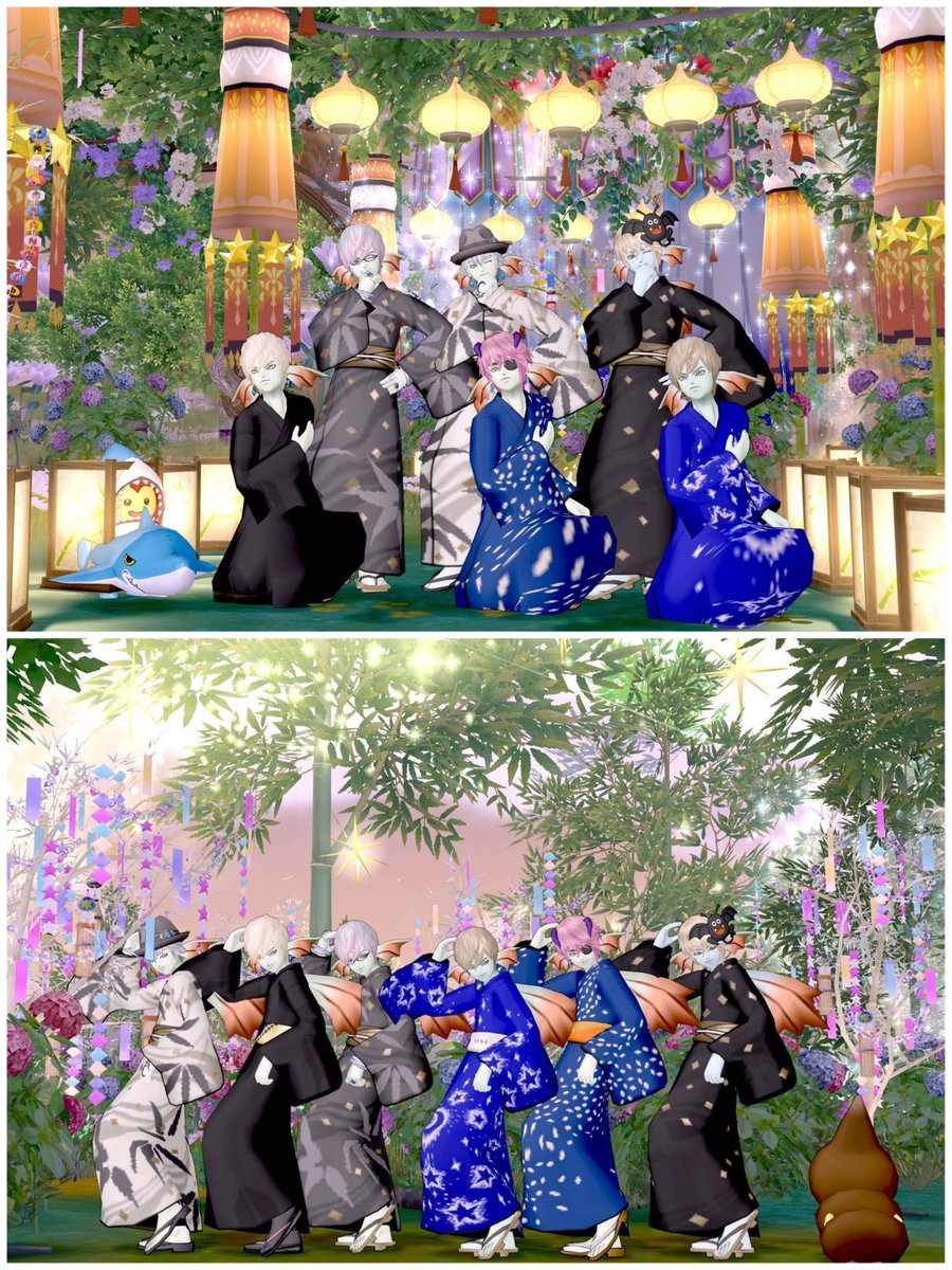 yunnn_dqx's tweet photo. #Army_fish 今月のテーマは「浴衣👘」
新メンバーさん入りました🙌
今年は七夕🎋イベがなく新作浴衣がないのが残念すぎる🥹
でも!スタジオも皆さんの浴衣姿も素敵だったのでよし✨
📸studio
#ほっとエミリーナ
#スタジオ写真部
#プクリーム温泉郷 https://t.co/erHGD3saQU