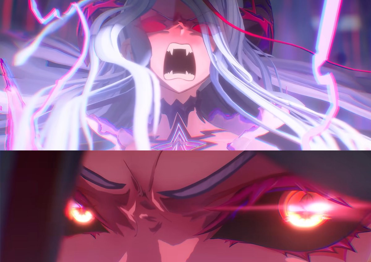 rffMiguel's tweet photo. Shinku's Dragon Form (NTE) VS (Chained Soldier) Kuusetsu's Battle Form https://t.co/JT5ShqEEHJ
