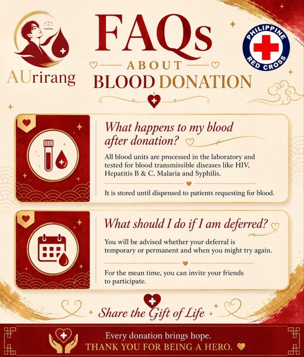 bfm_jungkookies's tweet photo. The wait is over! ♥️

Kookie Season 2026 presents: 

Golden Drop: Bloodletting Year 5 

AUrirang: Share the Gift of Life

BFM Jungkookies, in partnership with the Philippine Red Cross, invites you to become a blood donor. 

Join us—register here: https://t.co/p8X2xfSfsE https://t.co/Ug96TQ6Qs2