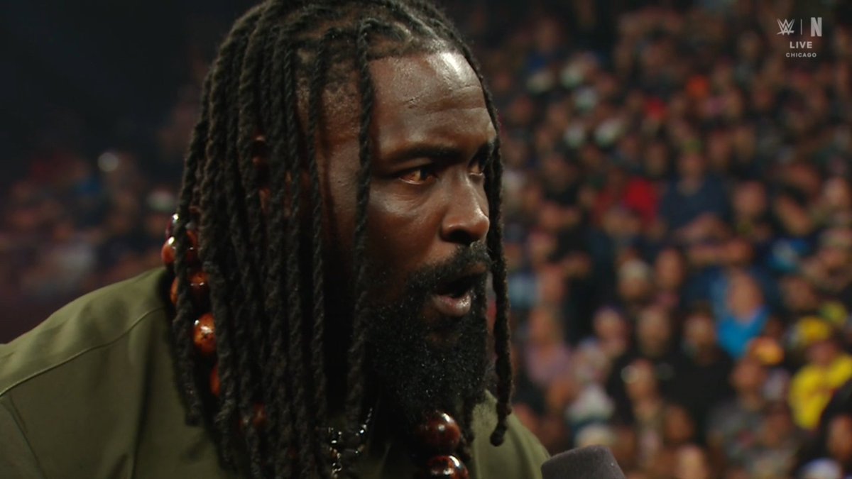 EliteClubS0B's tweet photo. “You keep writing checks that Brock Lesnar can't even cash. You're less than an advocate, Paul. You're just a mouth. And mouths need to be fed, but how can they be fed if they don't have a hand? That's why you're out here. You're scared. Trust me, Paul, this is the end. This is the final chapter. This is where the book closes. I'll beat him in front of his friends, his wife, and his children. Tell your client I'll see him in hell.”
OBA FEMI JUST DELIVERED A FANTASTIC PROMO, WARNING PAUL HEYMAN 🔥
#WWERaw