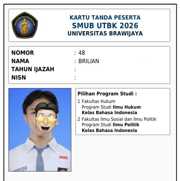wassupbrian's tweet photo. i had to do it twice🤝🏻 
#smub #ub #universitasbrawijaya #fisipub #studytwt https://t.co/d5sSYiElcZ