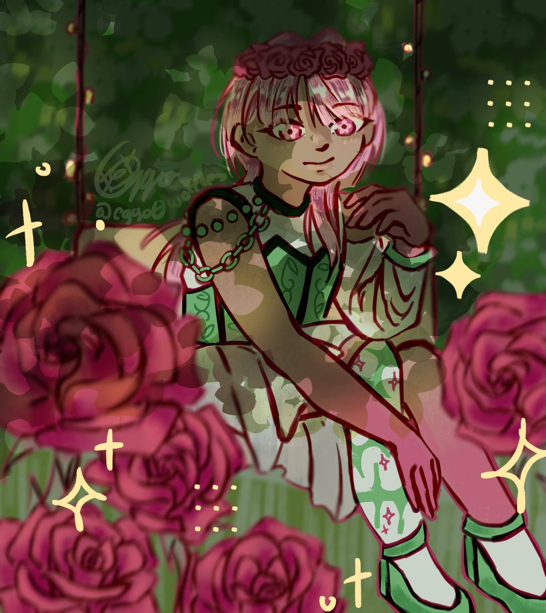 eggo0waffles's tweet photo. Here's my first four #artfight2026 attacks!

characters used:
Tera by zaizaithesuperspy
Junior by tonythclwn
Zeyneb by dreamikou
Sero Garden by DazeDays https://t.co/7pPw2sucAE