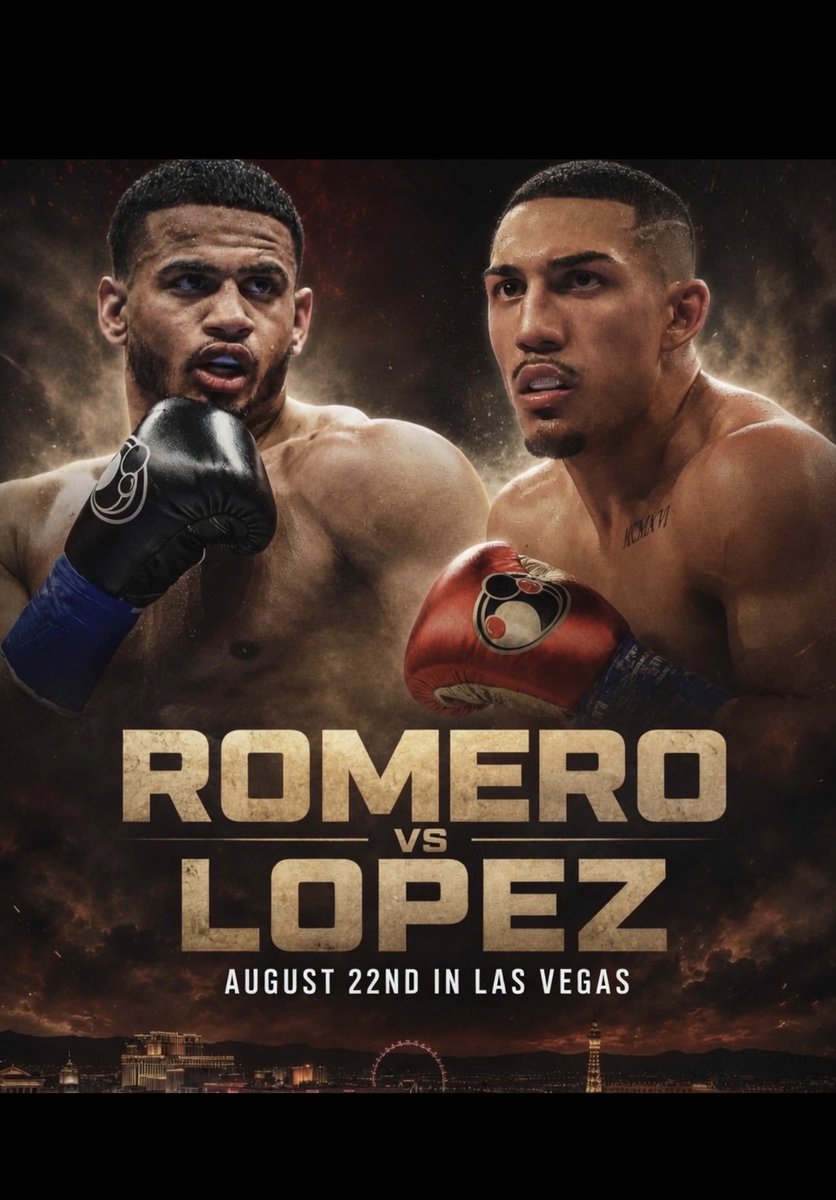 dantheboxingman's tweet photo. 🚨‼️OFFICIAL‼️🚨

‼️ROLLY ROMERO
DEFENDS HIS WBA 147LBS. TITLE
 AGAINST TEOFIMO LOPEZ AUGUST 22ND‼️
😤😤

#Boxing #RollyTeo
💥💥🥊🥊🥊🥊 

Credit: @AndreasHale https://t.co/kKQ2tYLNVV