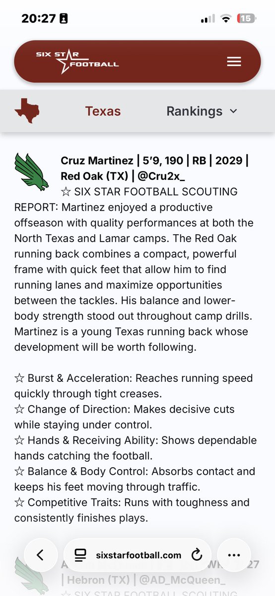 Cruz Martinez (Co/2029) tweet media