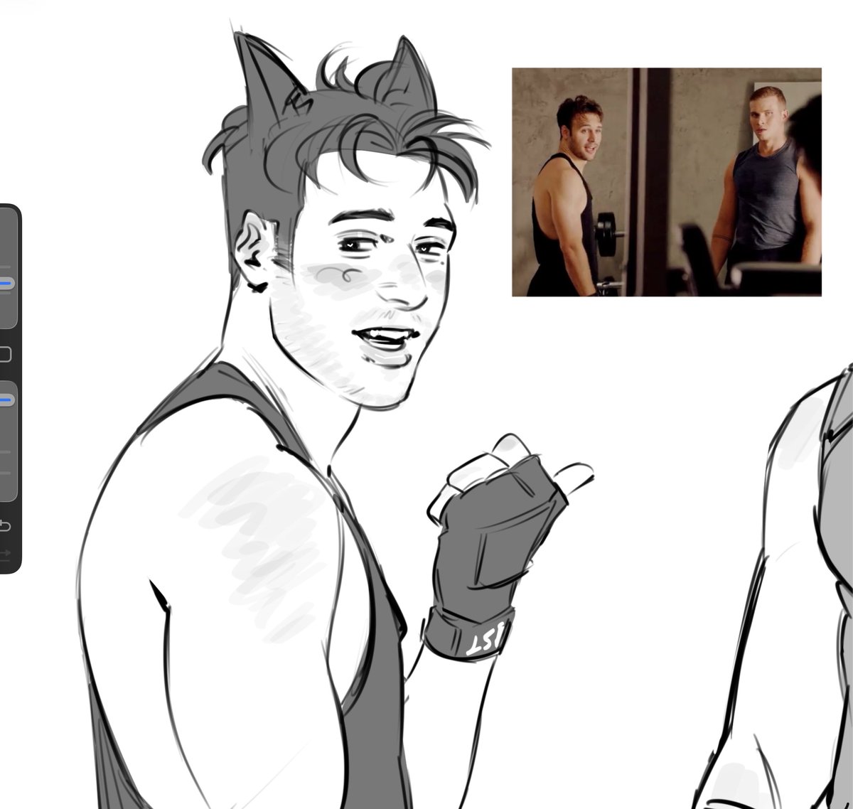 wrecked_fuse's tweet photo. anyway cat eddie in that gym scene in 2x01 https://t.co/gOKDltmRLH