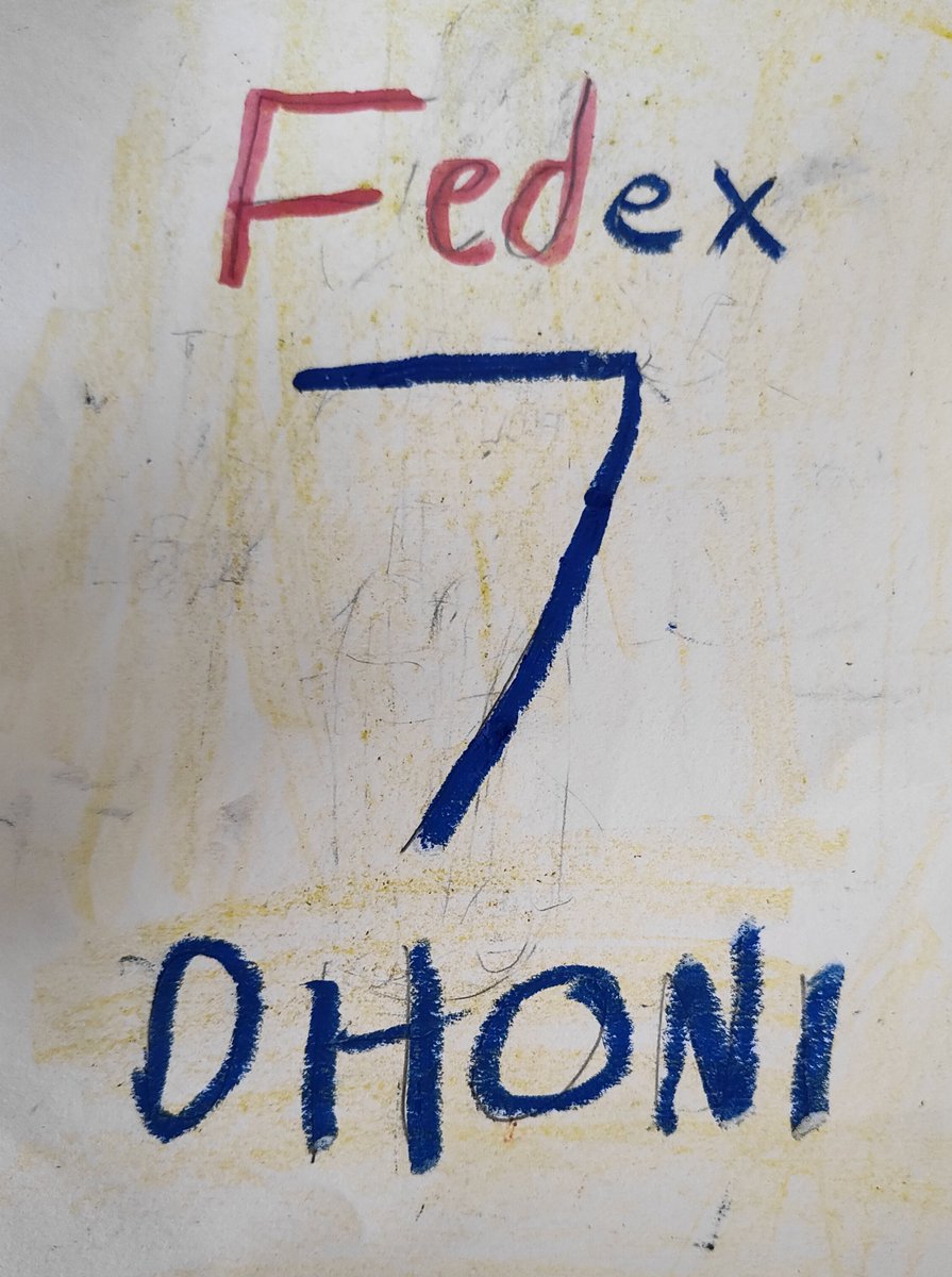 myselfsh's tweet photo. Wishing you a very happy birthday Mahi @DHONIism
My 9yr old son Mansh is a big fan of yours, here's a poster created by him for your bday.
 #dhoni #mahi #captioncool #thalaforareason #mansh https://t.co/0Ud51Kh7f4