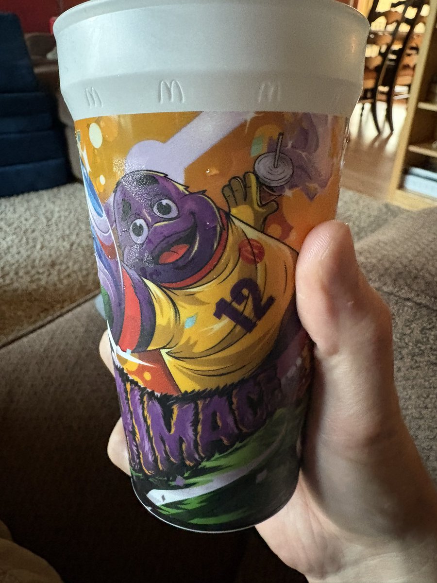 thomas_schink's tweet photo. So you’re saying I got a Grimace cup for nothing? #WorldCup #FWC26Seattle https://t.co/z9D2JpY9Qp