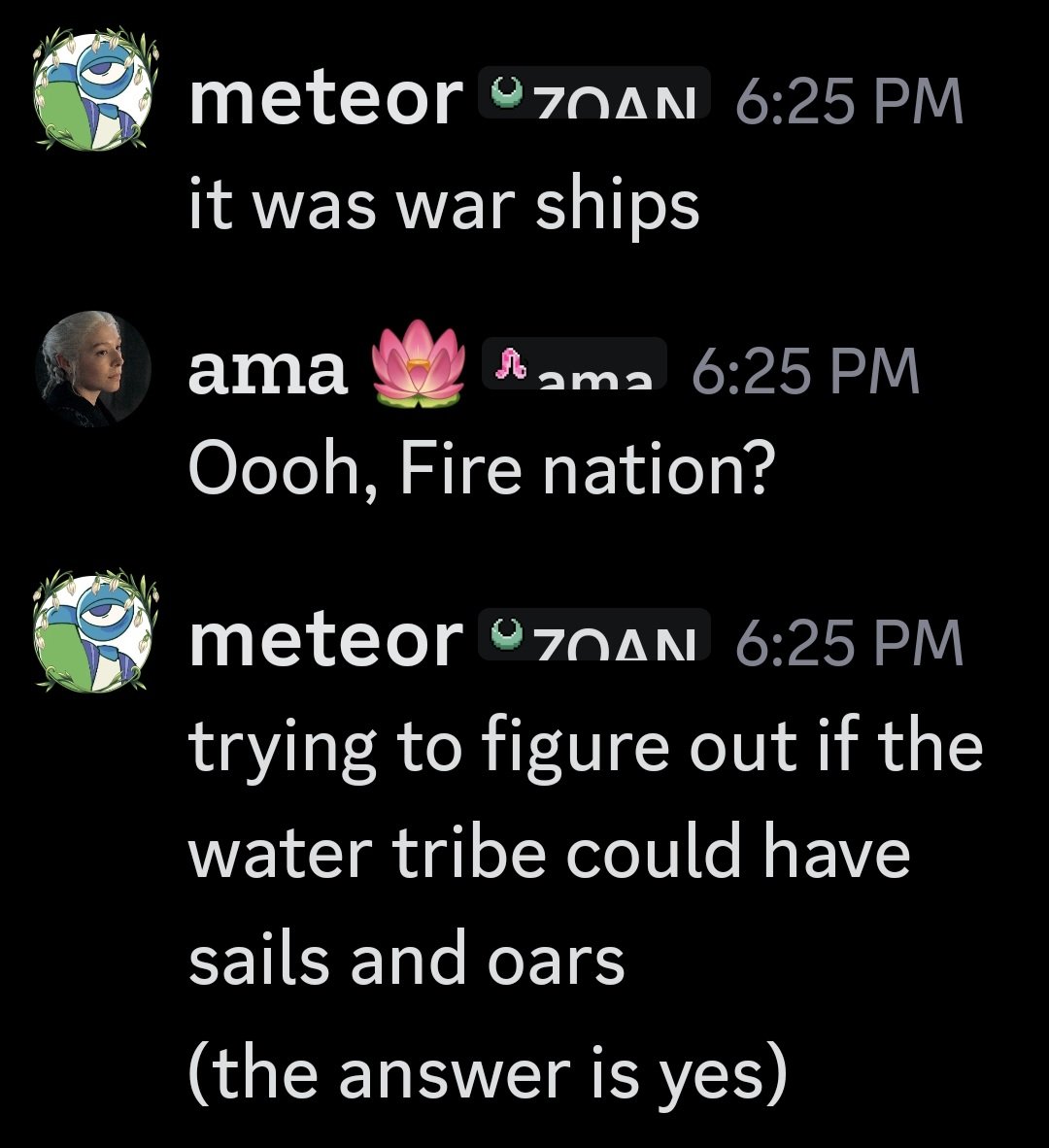 amatagator's tweet photo. the apparent context is he wanted to figure out how boilers on a fire nation ship from avatar would explode but then he got sidetracked seeing if the water nation could have warships powered by oars and sails. https://t.co/b7t0bTgigu
