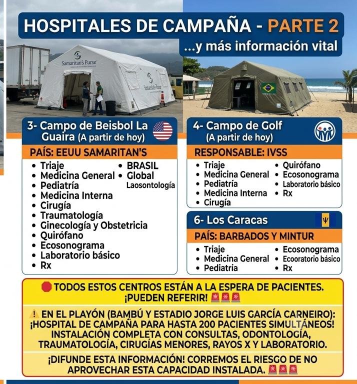 Dra_Guaripete's tweet photo. Hospitales de Campaña en La Guaira #06Jul #DaleDifusión https://t.co/zC9I1jHHKF