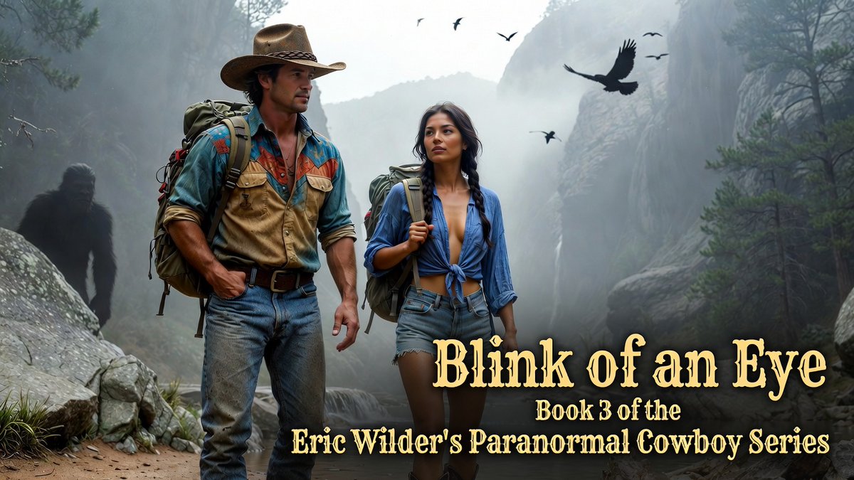 EricWilderOK's tweet photo. ✨ Cryptid Hunter Buck McDivit leads a Bigfoot expedition in the remote Kiamichi Mountains of eastern Oklahoma. Tag along in Eric Wilder's Blink of an Eye.

https://t.co/DzdMbQQ1tl

"Humor, mystery, and history! Awesome!"

#Books #CryptidHunter #Booktok #readers #TBR #ericwilder #KindleUnlimited #Reading #series #spicybooktok #horror #fyp #urbanfantasy #booktwitter #booklove #bookworm #99cents