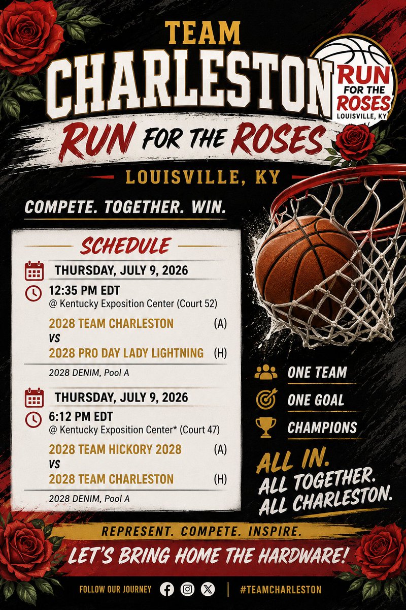 team_chuck843's tweet photo. 16u schedule Run for the Roses!!! https://t.co/jSwisXsaqP