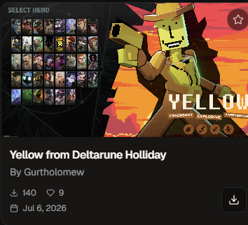 Sage_VALE_'s tweet photo. we already got a mod that make holliday into yellow https://t.co/0VK58sspTA
