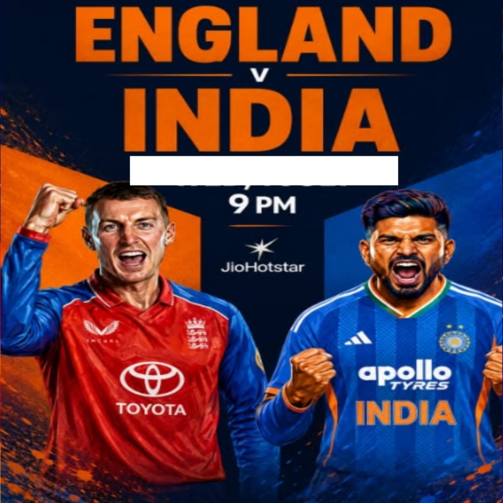 Isha241125's tweet photo. आज शाम फिर मैदान में उतरेगी #TeamIndia!
इंग्लैंड के खिलाफ तीसरे T20I में भारतीय टीम से शानदार प्रदर्शन की उम्मीद है। पूरे देश की नज़रें टीम इंडिया पर हैं।
चलो भारत, जीत के साथ सीरीज़ में दमदार वापसी करो!
जय हिंद!
#INDvsENG #TeamIndia #Cricket #BleedBlue #INDvENG https://t.co/F7HDSquvNX