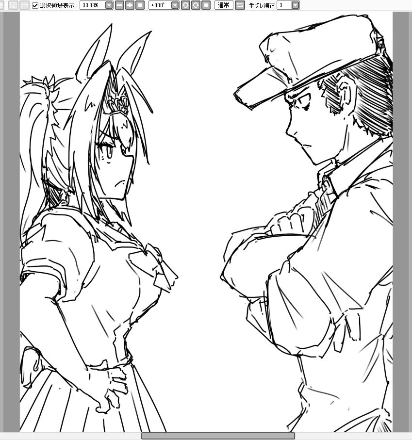 ammoradio1337's tweet photo. 表紙が出来たので描き下ろしに手を付けています https://t.co/e2xY4mCijP