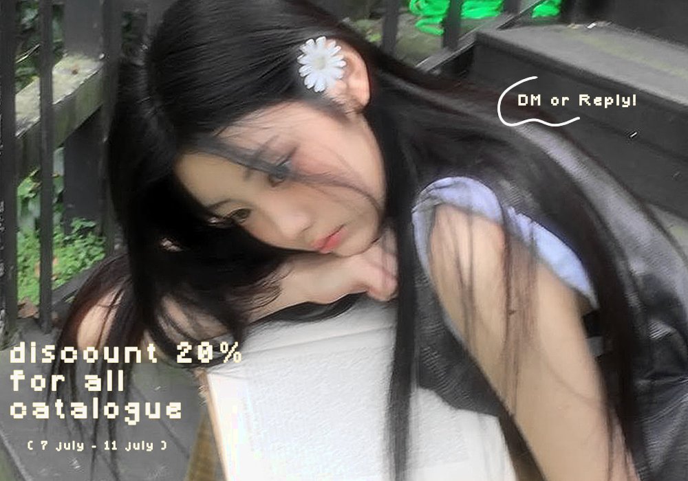 natzelnot's tweet photo. 🌪️.   .   .  #bealanja yuk! help repost &amp; like.

special tanggal kembar 7.7 ( my fav number ) mari nikmati discount 20% berlaku untuk semua katalog nitnot ( 7 July - 11 July ).ㅤ 

ありがとう . . . ☘️ https://t.co/8KByzKVsqF