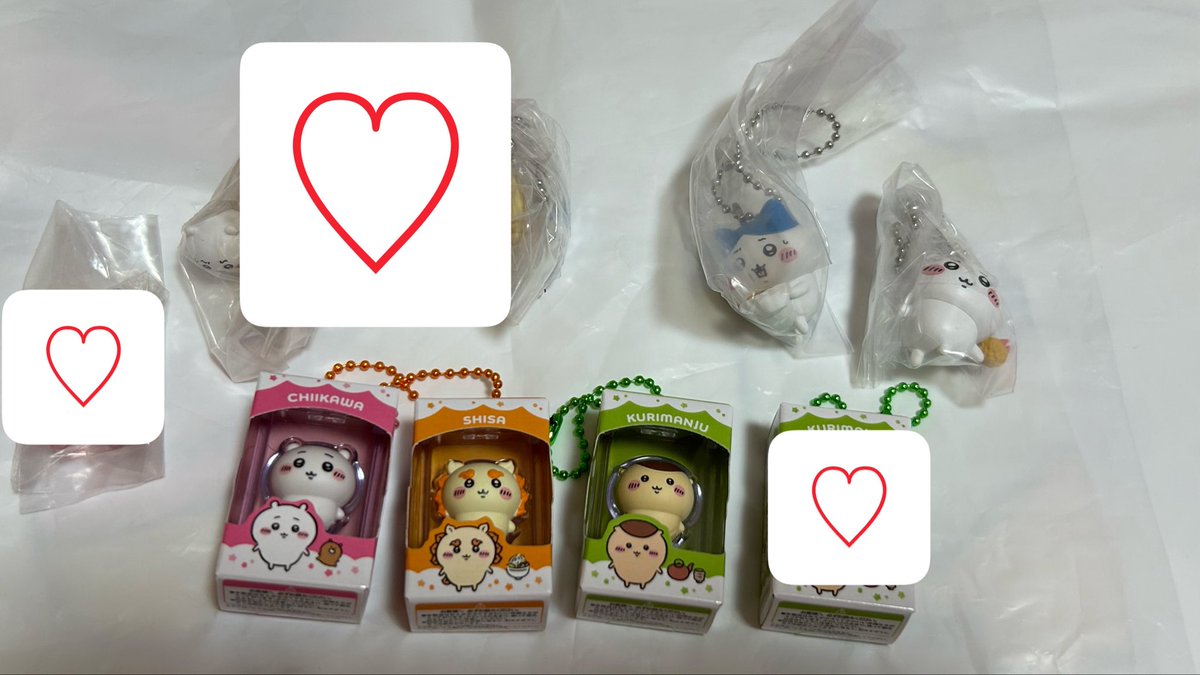 tmerjp22's tweet photo. 交換 ちいかわ ガチャ チョコボックス たべものいっぱいマスコット 

譲 ちいかわ ハチワレ くりまんじゅう シーサー 

求 チョコボックスのうさぎ 

名古屋手渡しor郵送

お気軽にお声掛けください https://t.co/p0SAoc40aD
