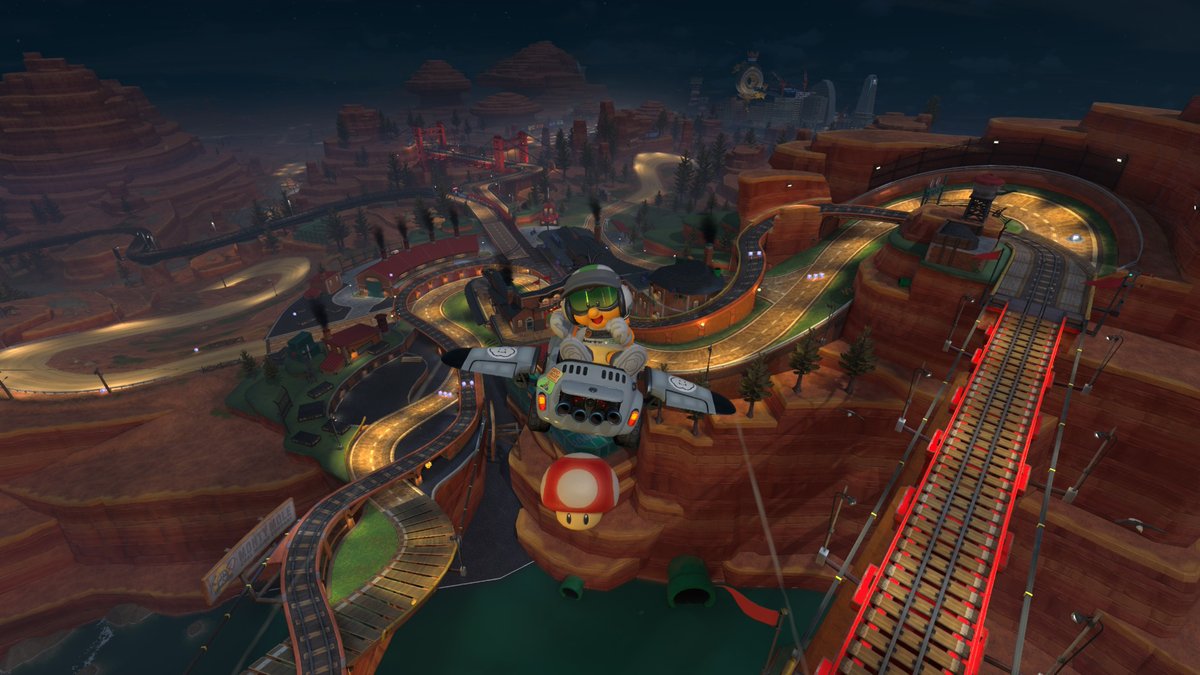 Tilt_Limit's tweet photo. I don't get "the world is empty" criticism in Mario Kart World.  I thoroughly enjoy taking photos in this amazing world and listening to incredible music while doing so. https://t.co/RLbQp4NzI1