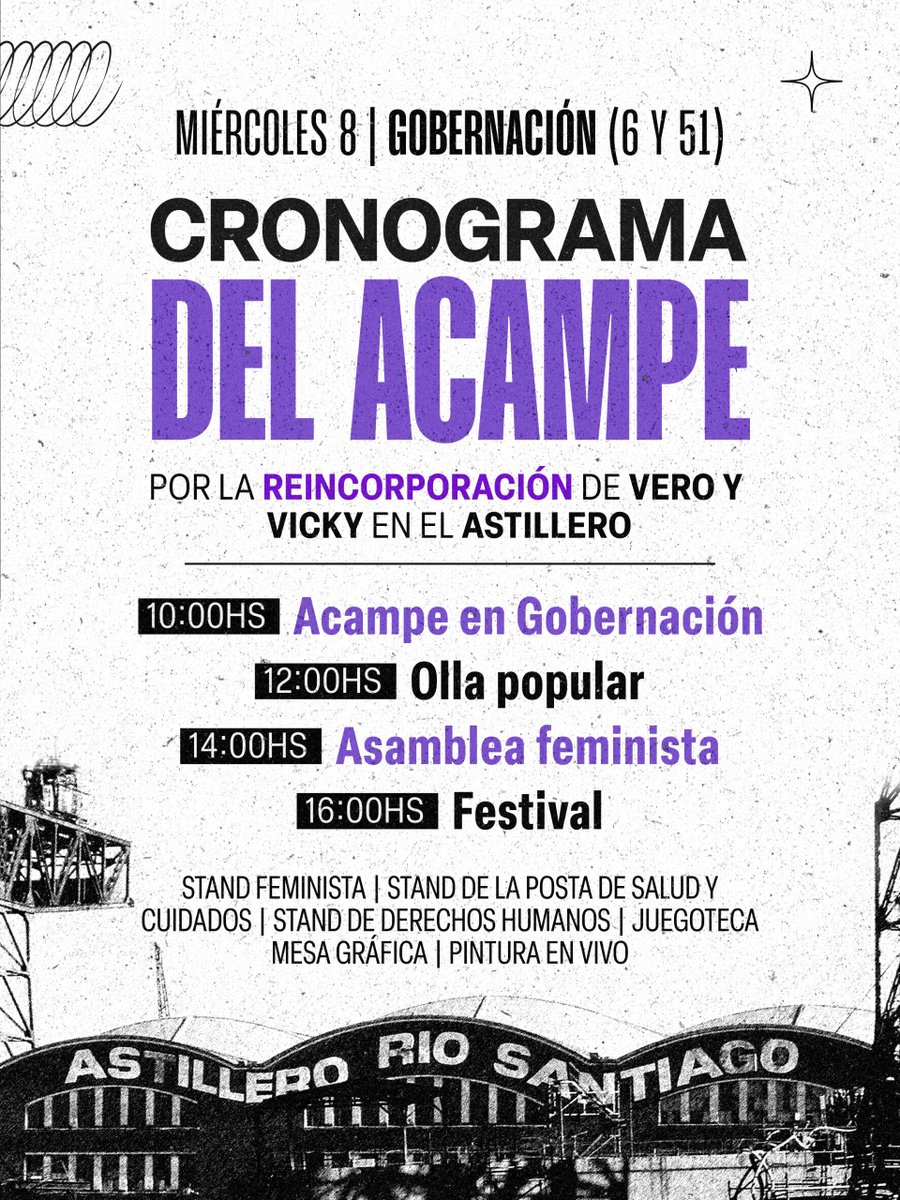despedidosars's tweet photo. 🔥ESTE MIÉRCOLES 8/7 TODXS AL ACAMPE POR LA REINCORPORACION DE VERO Y VICKY!

✊ Sigamos diciendo bien fuerte ¡No hay Ni Una Menos con despedidas! https://t.co/GKeme7TEeE