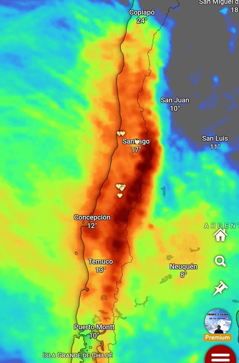 EdoWeatherman's tweet photo. Proyección en seguimiento.

Como he estado informando, para la próxima semana diversos modelos están proyectando un patrón favorable para abundantes lluvias en la zona central e incluso el norte chico. Sin embargo, aún debemos seguir monitoreando la situación ya que puede variar. 

Estaré actualizando diariamente, si se mantiene sin mayores cambios esta proyección, podrían generarse complicaciones como en la zona sur.