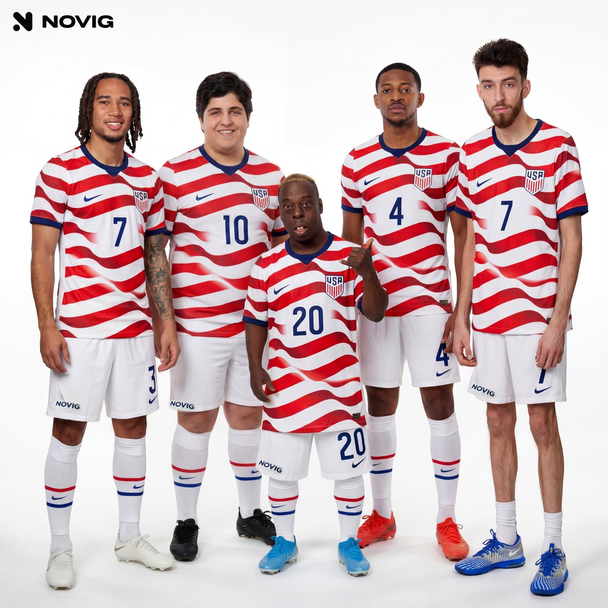 Novig's tweet photo. USA soccer when it’s time to play a real football club https://t.co/L9EVrap1gb