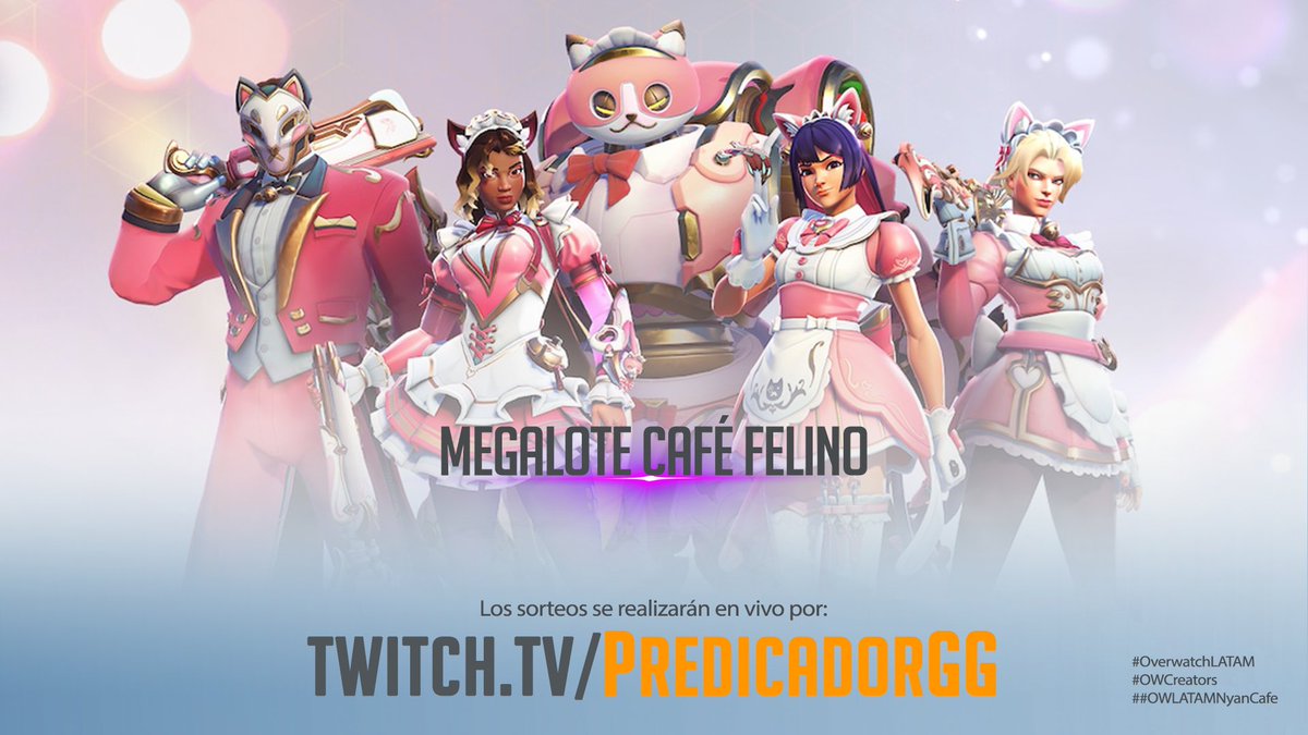 PredicadorGG's tweet photo. Porque ustedes lo pidieron, hoy tenemos SORTEAZO de un Megalote Café Felino (Nyan Café) gracias a los muchachos de @OverwatchLATAM .

🔴 EN VIVO: https://t.co/zSUzigh6ZG

Lleguen temprano para farmear sus 🎟️
¡Nos vemos allá y mucha suerte a todos!
#OverwatchLATAM #OWLATAMNyanCafe https://t.co/codLP1KZqD
